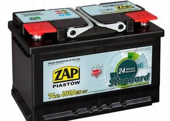 Akumulator ZAP Standard 74Ah 680A PRAWY PLUS
