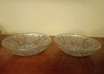 Dwie miseczki kryształowe