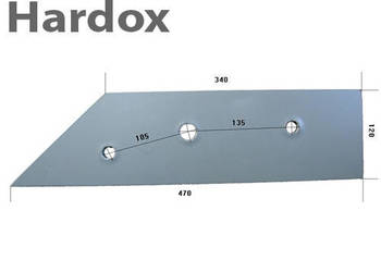 Płoza krótka HARDOX 57997/P 72577/P części do pługa OVERUM