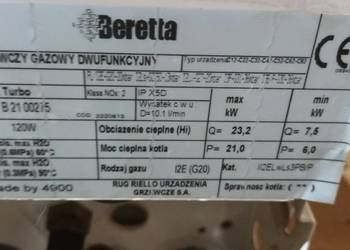 Piec gazowy Beretta Ciao II  21 e.s.i. dwufunkcyjny