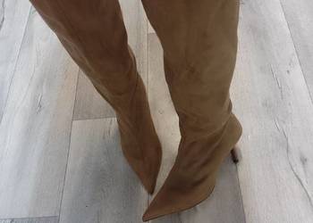 (40) ASOS Design/ Beżowe Kozaki wieczorowe z Londynu, NOWE