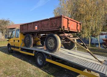Przyczepa rolnicza 3,5t d44 sztywna transport laweta Złoczew