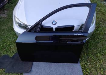 Bmw e90 drzwi przednie lewe czarne schwarz2