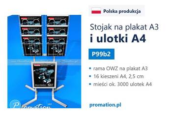 Stojak metalowy kaskadowy do ekspozycji folderów i katalogów A4