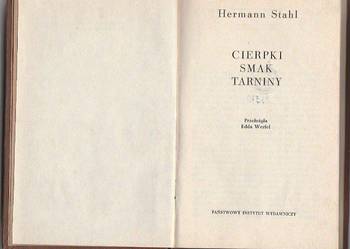 (7638) CIERPKI SMAK TARNINY – HERMANN