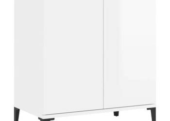 Szafka biała z połyskiem 60x35x70 cm materiał drewnopochodny WM-806082