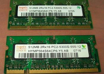 RAM DDR2 HYNIX 1GB (2x512MB) PC2-5300 667MHz