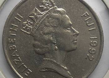 FIJI-20 CENTS-1992 r-(KOŁCZAN)