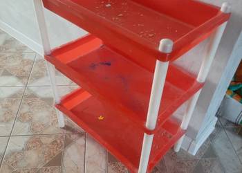Plastikowa szafka regał z półkami