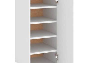 Szafka na buty biała 32x35x70 cm materiał drewnopochodny WM-808954