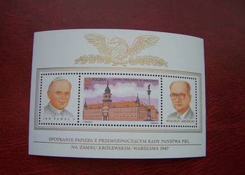 Polska 1987 MNH Spotkanie Papieża z Jaruzelskim Polska 1987 MNH Spotkanie Papieża z Jaruzelskim