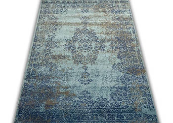 NOWOCZESNY DYWAN 120X170 CARLO 3733 SKY BLUE GĘSTE RUNO DO WNĘTRZ