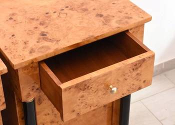 Stoliki Nocne w Stylu Art Deco - Szafki Szafy KOMODY Gięte Drewno - 2SZT