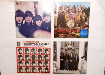 Kilkanaście płyt winylowych The Beatles. Kilkanaście płyt winylowych The Beatles.