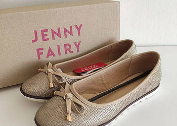 Baleriny Jenny Fairy złote