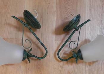 Lampy metalowe naścienne .