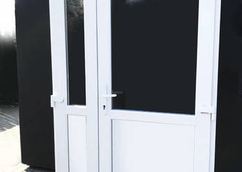 nowe drzwi kolor biały 140x210 wzmocnione szczelne