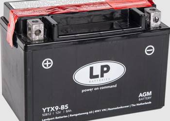 Akumulator motocyklowy 12V 8Ah 110A Landport YTX9-BS