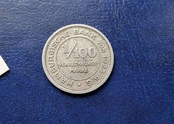 Stare monety 1 / 100  mark 1923 Niemcy Stare monety 1 / 100  mark 1923 Niemcy