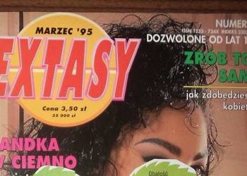 Gazeta czasopismo Extasy nr 1 - 1995 rok, premiera w Polsce