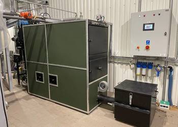 Kocioł co Granpal Medium-200-600 kW do spalania biomasy, zrebki, trocin