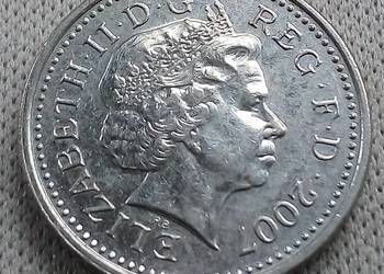 WIELKA BRYTANIA-FIVE PENCE-2007 r
