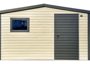 Schowek - domek ogrodowy 3x2m - drzwi - okno - biały - antracyt ID1162