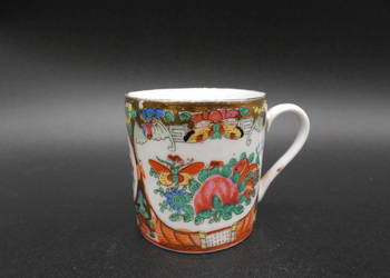 Filiżanka espresso/mokka Rose Medallion chińska porcelana ręcznie malowana