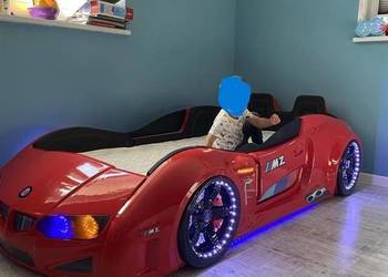 łóżko podświetlane z dźwiękiem odpalania BMW  OKAZJA