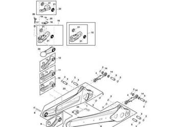 John Deere 960 - Zaczep DC223909 (Rama, pokrywy, róźne)