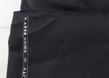 Czarna tkanina na spódnice, spodnie, sukienki - wyprzedaż materiałów