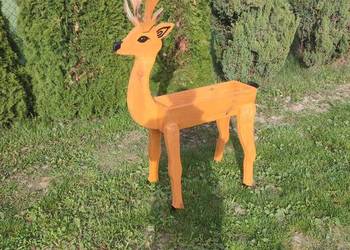 Donica drewniana jeleń
