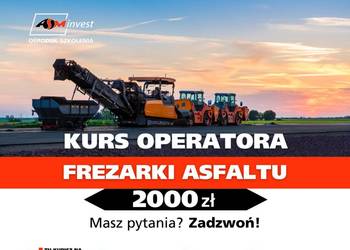 Kurs Operator Frezarki Frezarka samojezdna do dróg
