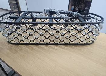 Nowoczesny żyrandol kryształowy czarny / black