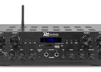 Wzmacniacz 4-Strefowy z Bluetooth USB wejście Mikrofonowe