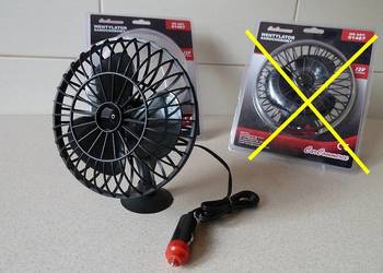 Wentylator Samochodowy, Obrotowy 12V. NOWY. wi