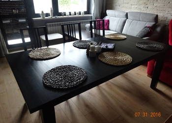 Bardzo duży stół z litego drewna IKEA rozkładany