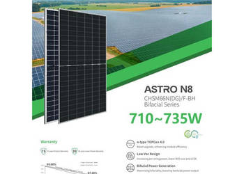 PALETA 33 szt. Astro CHSM66N(DG)/F-BH 710W Bifacial TOPCon