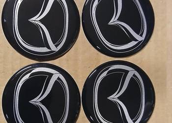 emblematy logo naklejki znaczki felgi dekielki kołpaki Mazda 60mm silikon