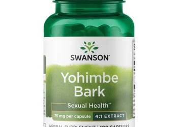 SWANSON YOHIMBE BARK 75mg 100k ODCHUDZANIE LIBIDO
