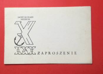 ( 1934 ) Dwa Zaproszenia Jacht Klubu