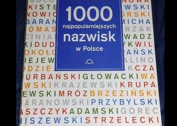 1000 najpopularniejszych nazwisk w Polsce - J. Zawadzki