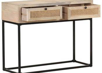 vidaXL Stolik konsolowy, 100x35x76 cm, lite drewno mango （SKU:323512）