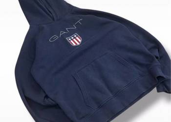 Bluza z Kapturem Gant Granatowa Meska Unisex Rozmiar S