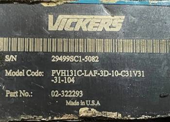 Vickers PVH131C - LAF - 3D - 10 - C31V31 - 31 - 104 (02-322293) Pompa CAT