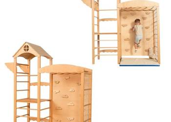 domowy plac zabaw Castle - drewno