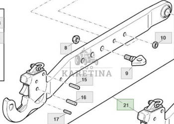 John Deere 6430 Premium Cięgło Dolne Prawe Lewe AL163908 AL163907