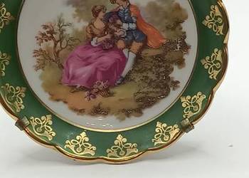 Zabytkowy talerzyk podstawek wiedeńska miłość