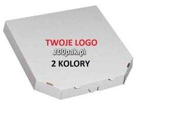 Pudełka na PIZZĘ z nadrukiem 32x32 100 sztuk 2xkolor