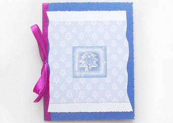 granatowa kartka na Boże Narodzenie, kartki na Nowy Rok, kartki dla firm